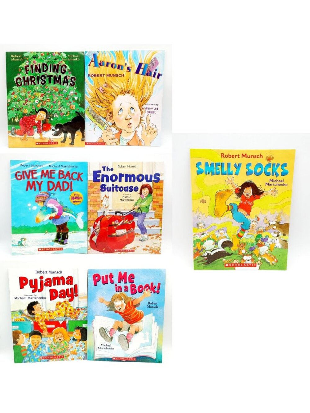 Lot of 7 Robert Munsch Large Softcover Picture Books